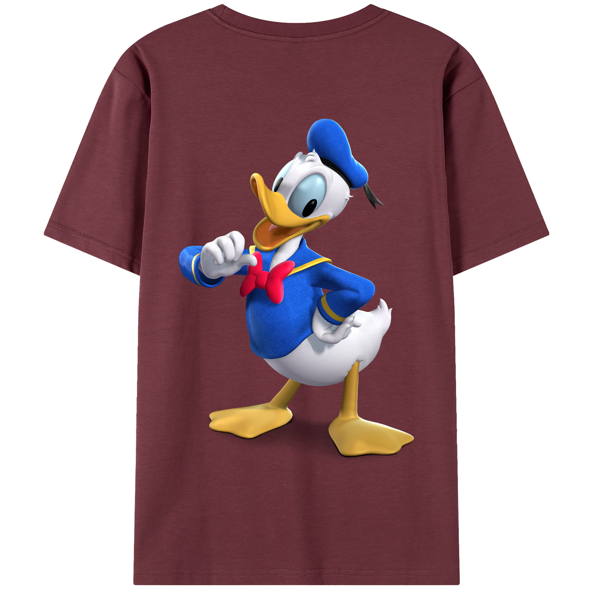 （画像用） ミッキーマウス Mickey Mouse 綿100％半袖Tシャツ（背面プリント）